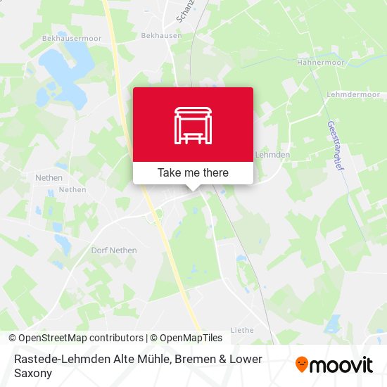 Rastede-Lehmden Alte Mühle map