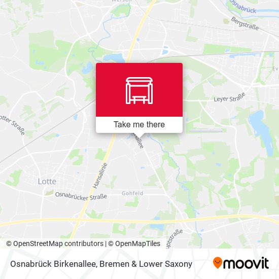 Osnabrück Birkenallee map