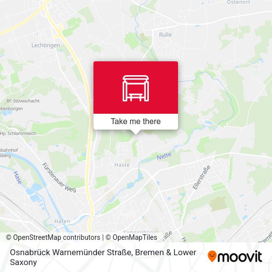 Osnabrück Warnemünder Straße map