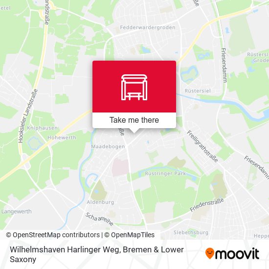 Wilhelmshaven Harlinger Weg map