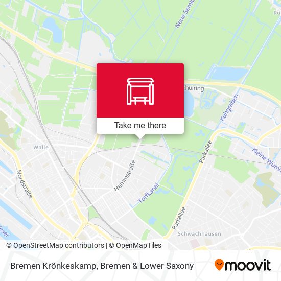 Bremen Krönkeskamp map