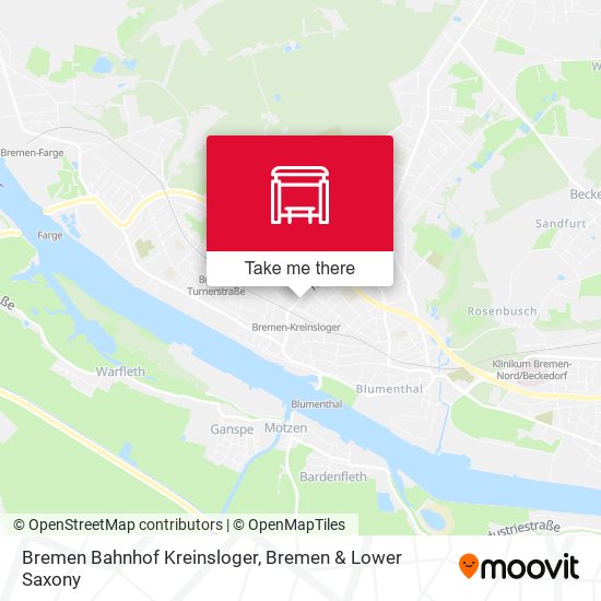 Bremen Bahnhof Kreinsloger map