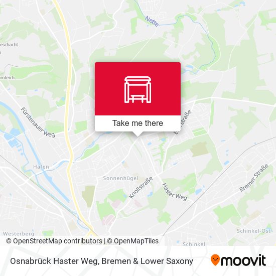 Osnabrück Haster Weg map
