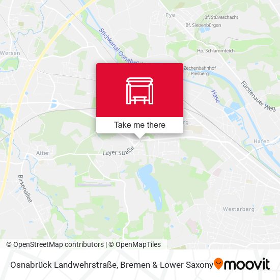 Osnabrück Landwehrstraße map
