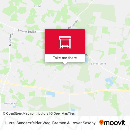 Hurrel Sandersfelder Weg map