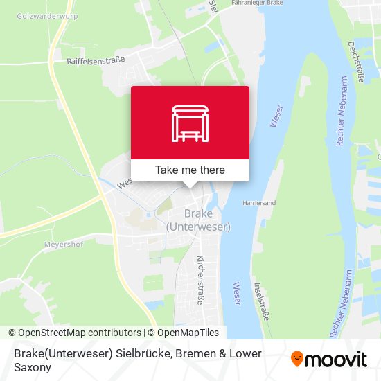Brake(Unterweser) Sielbrücke map