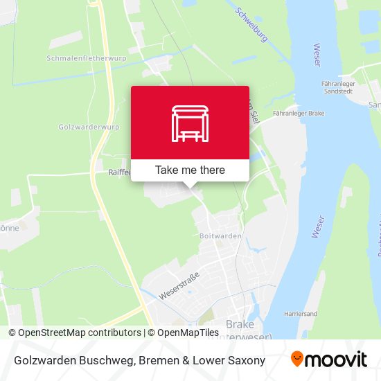 Golzwarden Buschweg map