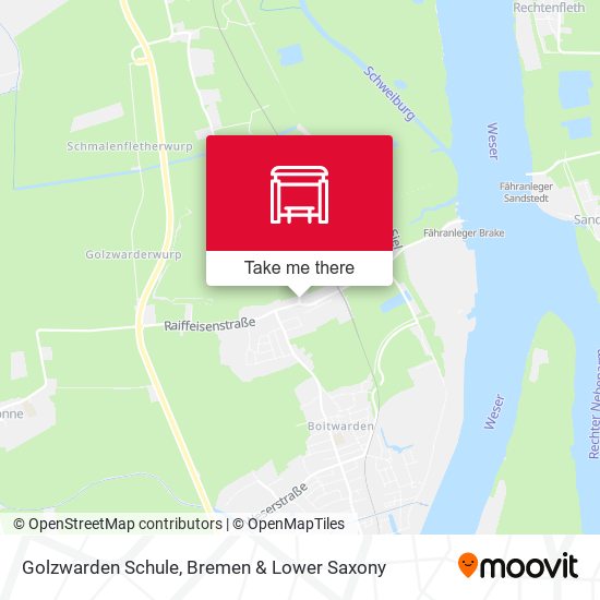 Golzwarden Schule map