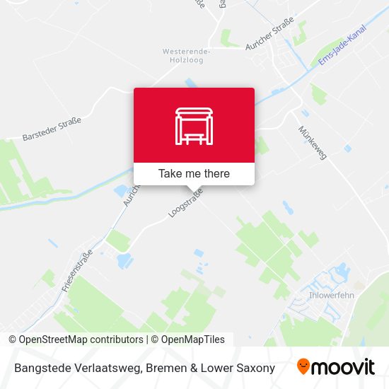 Bangstede Verlaatsweg map