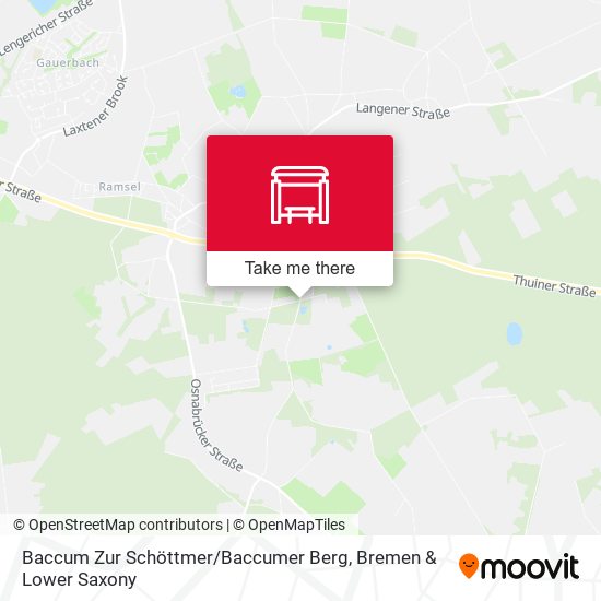 Baccum Zur Schöttmer / Baccumer Berg map