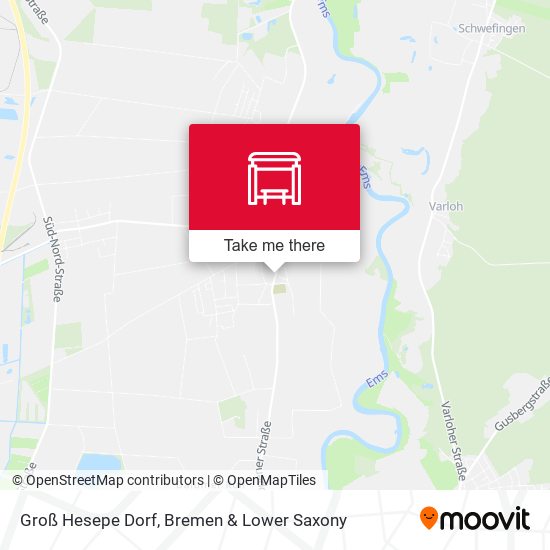 Groß Hesepe Dorf map