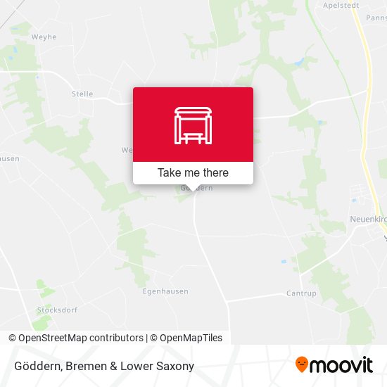 Göddern map