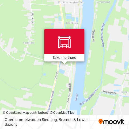Oberhammelwarden Siedlung map