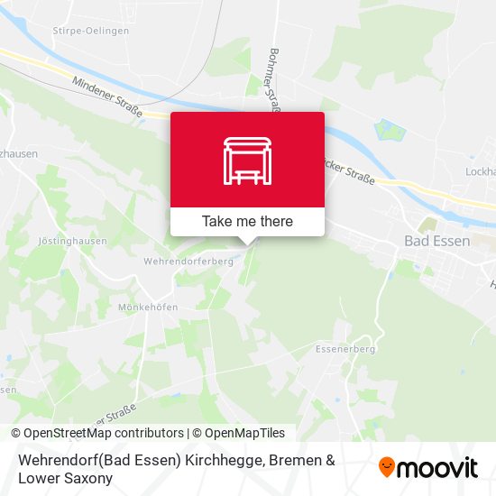 Wehrendorf(Bad Essen) Kirchhegge map