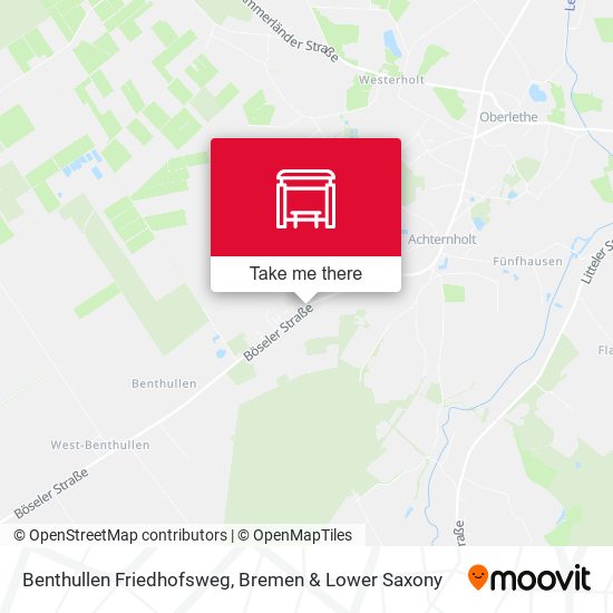 Benthullen Friedhofsweg map