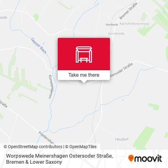 Worpswede Meinershagen Ostersoder Straße map