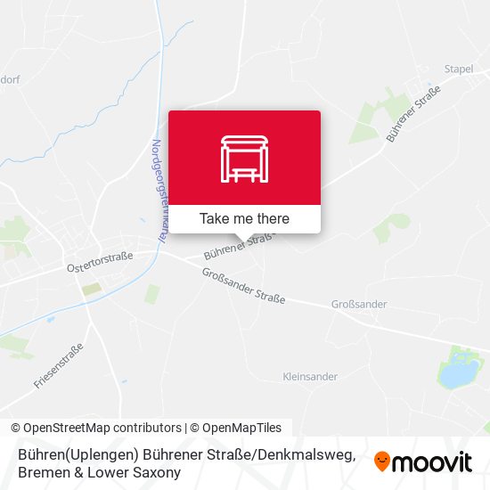Bühren(Uplengen) Bührener Straße / Denkmalsweg map
