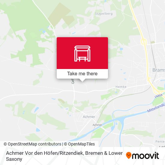 Achmer Vor den Höfen / Ritzendiek map