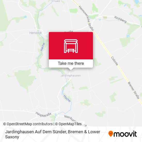Jardinghausen Auf Dem Sünder map