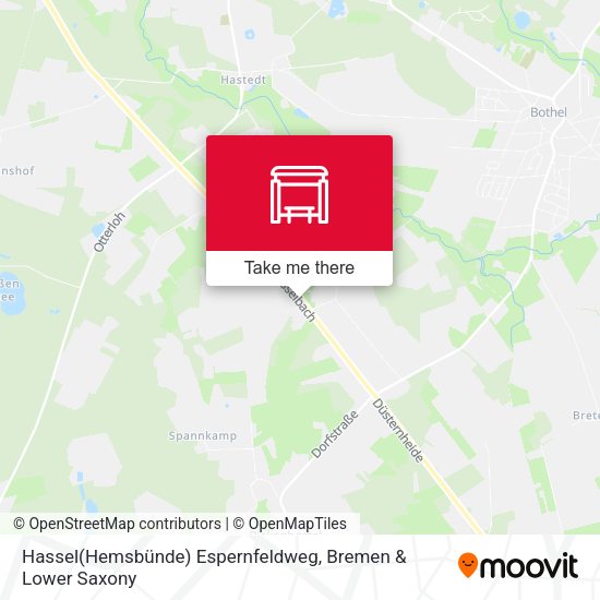 Hassel(Hemsbünde) Espernfeldweg map