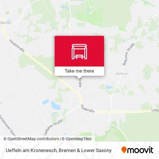 Ueffeln am Kronenesch map