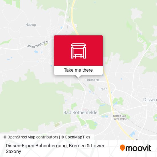 Dissen-Erpen Bahnübergang map
