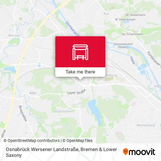 Osnabrück Wersener Landstraße map