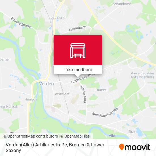 Verden(Aller) Artilleriestraße map