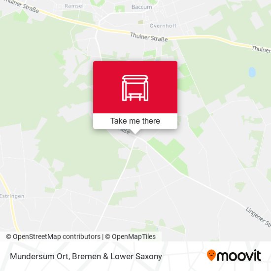 Mundersum Ort map