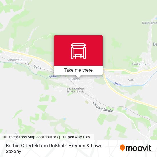 Barbis-Oderfeld am Roßholz map