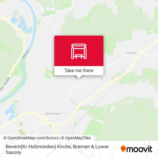 Bevern(Kr Holzminden) Kirche map