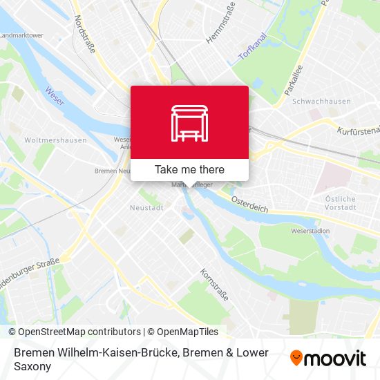 Bremen Wilhelm-Kaisen-Brücke map