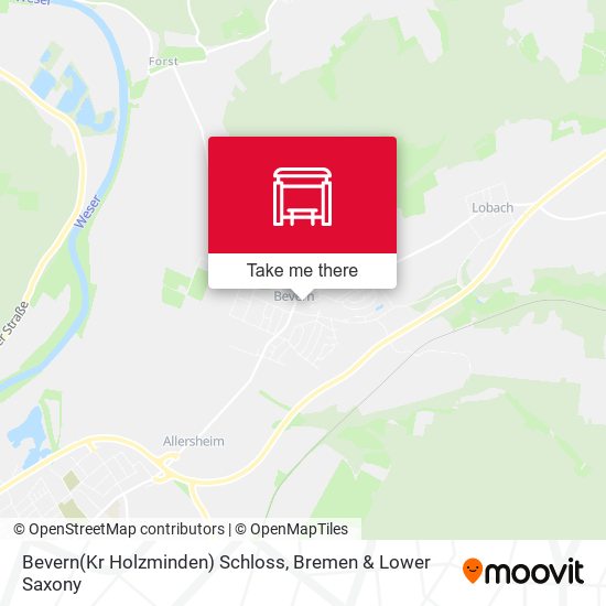 Bevern(Kr Holzminden) Schloss map