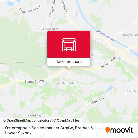 Ostercappeln Schledehauser Straße map