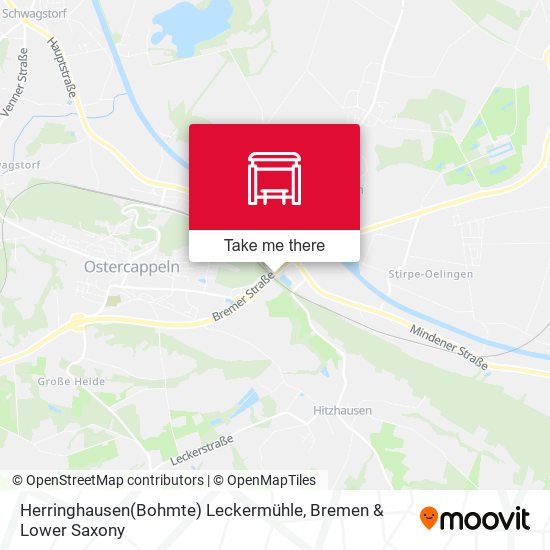 Herringhausen(Bohmte) Leckermühle map