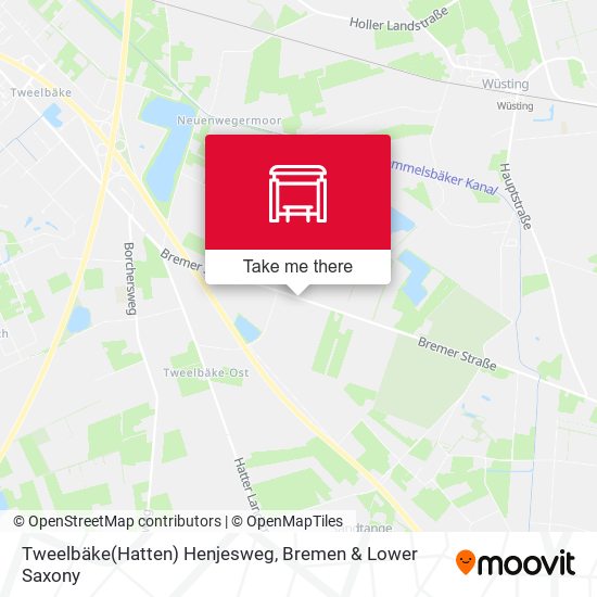Tweelbäke(Hatten) Henjesweg map