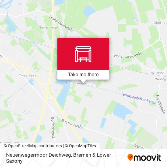 Neuenwegermoor Deichweg map