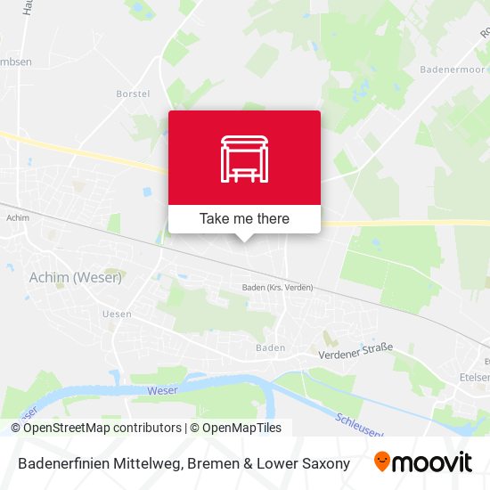 Badenerfinien Mittelweg map