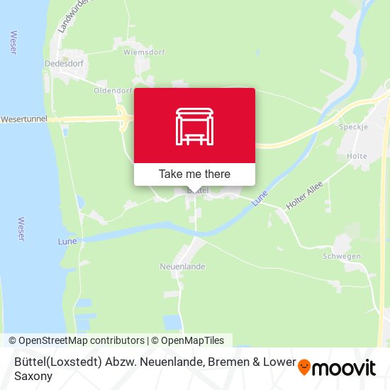 Büttel(Loxstedt) Abzw. Neuenlande map
