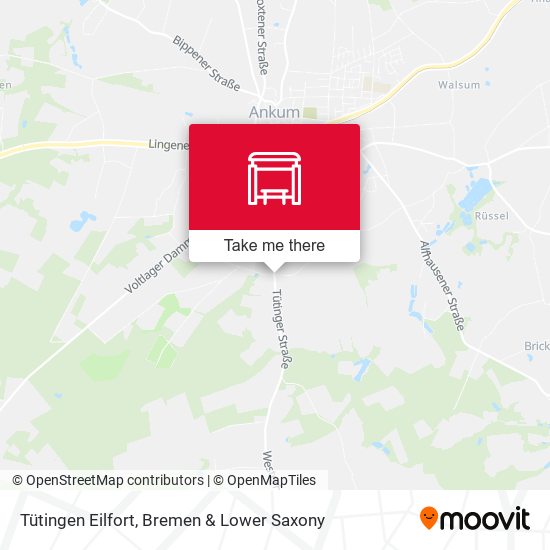 Tütingen Eilfort map