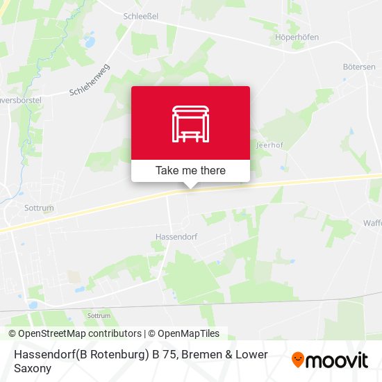 Hassendorf(B Rotenburg) B 75 map