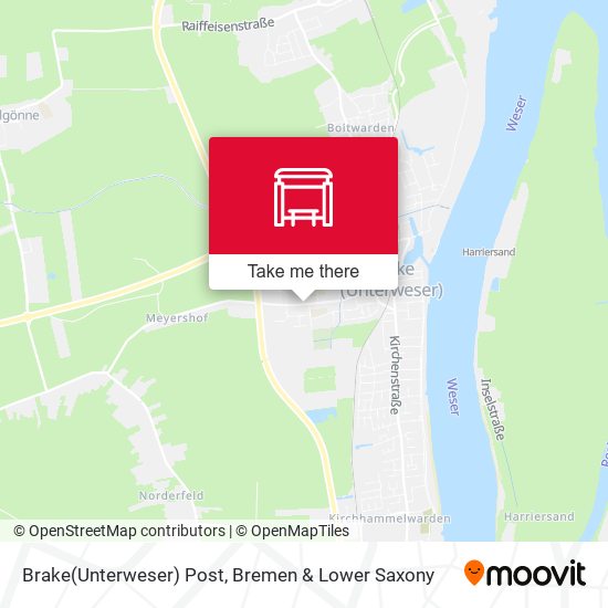 Brake(Unterweser) Post map