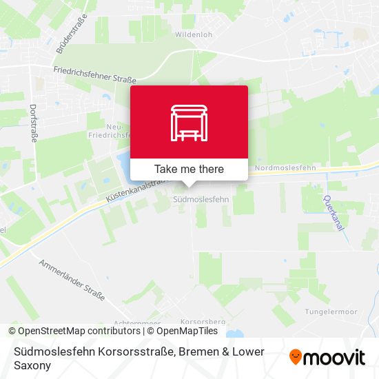 Südmoslesfehn Korsorsstraße map