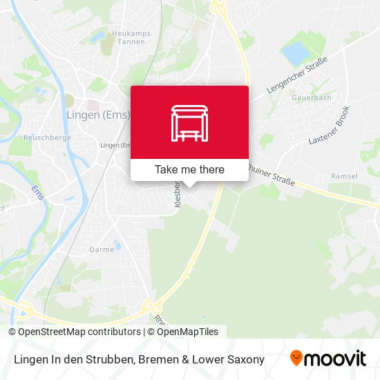 Lingen In den Strubben map