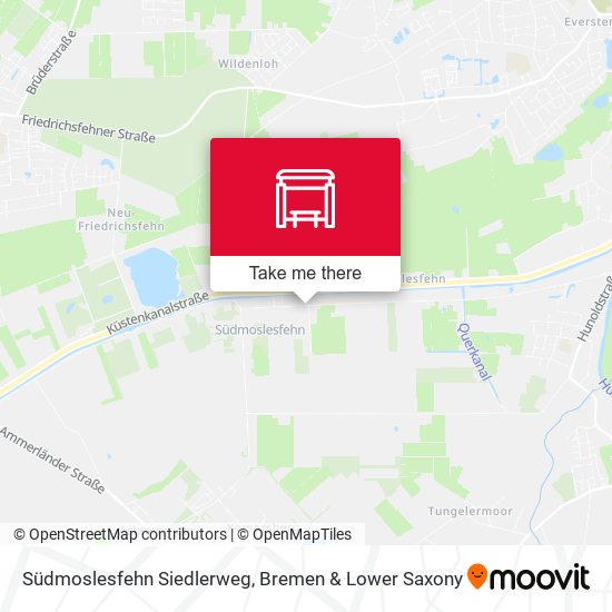 Südmoslesfehn Siedlerweg map