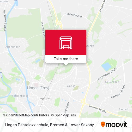 Lingen Pestalozzischule map