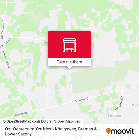 Ost-Ochtersum(Ostfriesl) Königsweg map