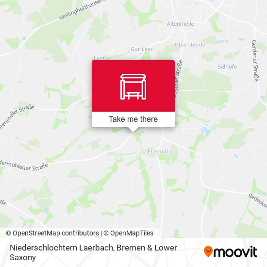 Niederschlochtern Laerbach map
