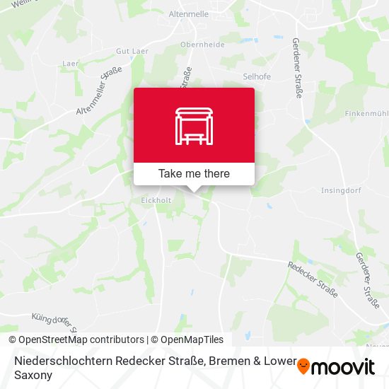 Niederschlochtern Redecker Straße map