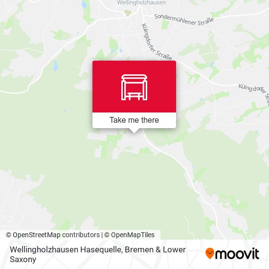 Wellingholzhausen Hasequelle map